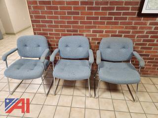 (4) Padded Office Chairs